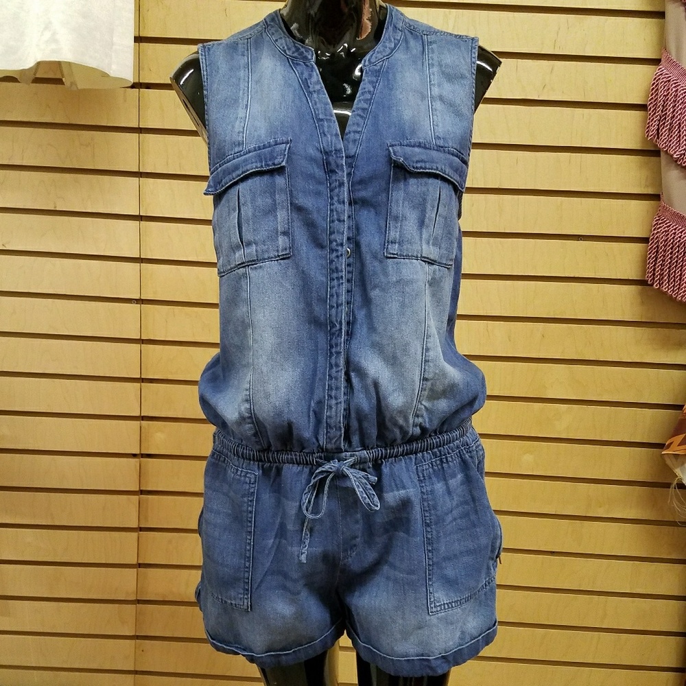 Denim Romper